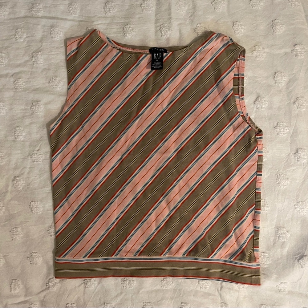 GAP Sleeveless Blouse Stripes